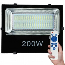 Solar Προβολέας LED 200W SMD με Φωτοβολταϊκό πάνελ & Μπαταρία σε Ψυχρό Φως Στεγανός IP65 6435